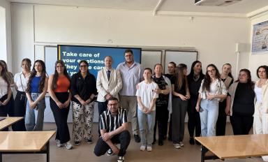 Prof. Dr. Nathalia Quiroz Molinares realizoi ligjëratë në kuadër të Erasmus+ në UFAGJ